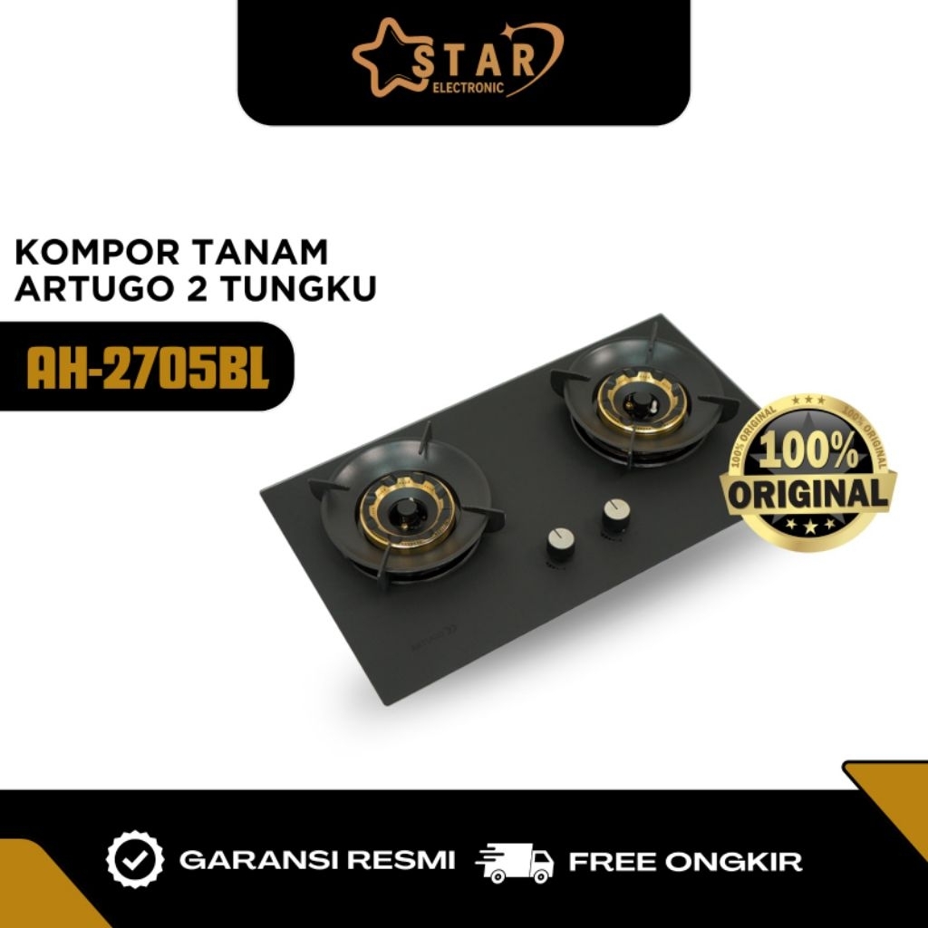 KOMPOR TANAM ARTUGO AL2705BL KOMPOR TANAM 2 TUNGKU