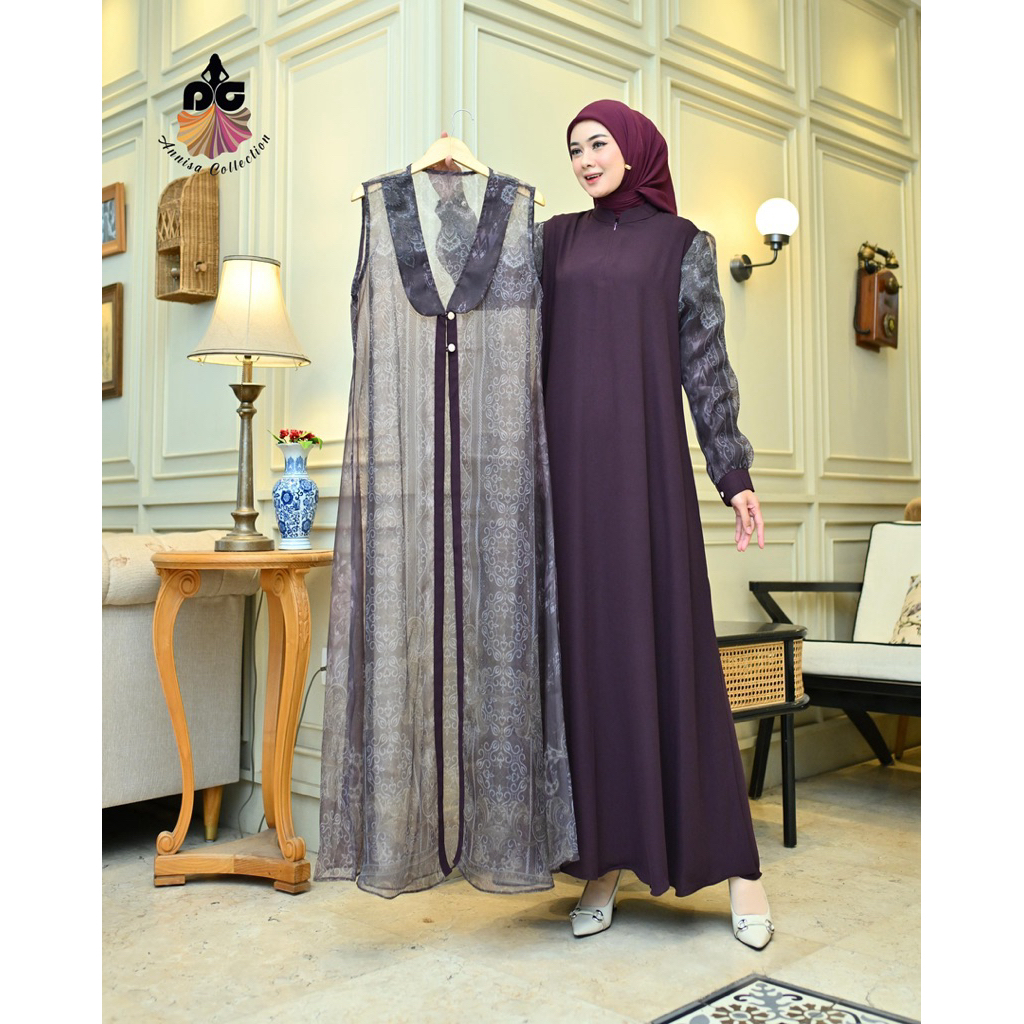 Gamis set rompi
