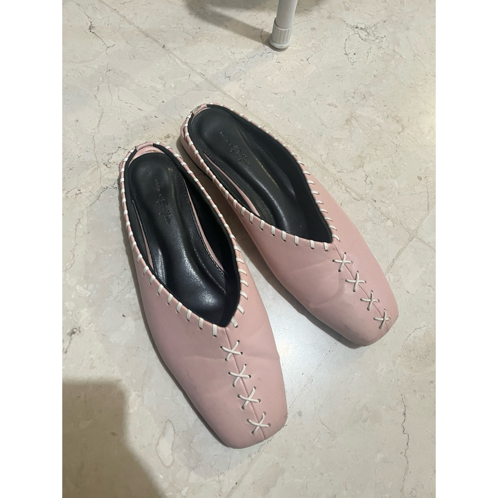 morrs pink mules