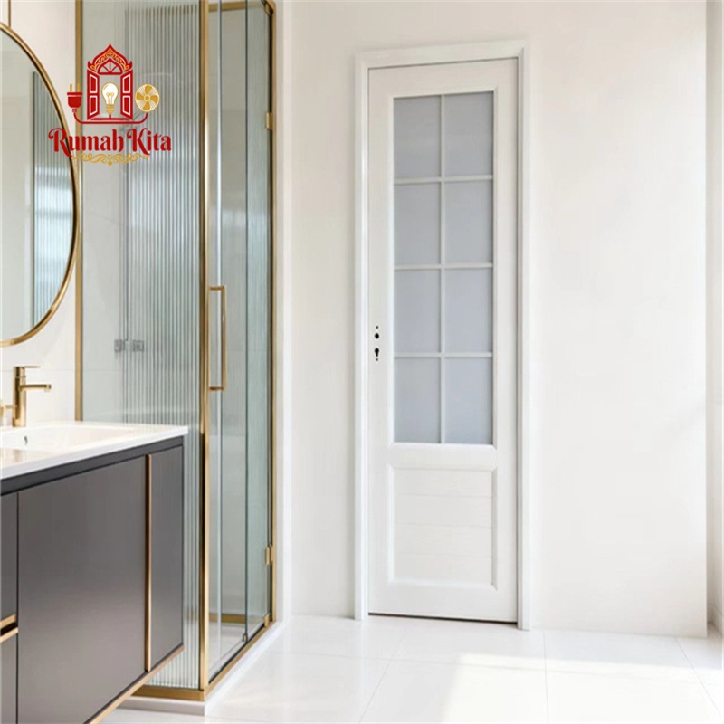 RumahKita - PINTU KAMAR MANDI 70 x 200cm Hitam / Pintu PVC / Pintu Kamar Mandi / Pintu Toilet
