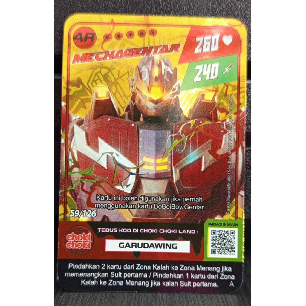 Kartu Choki AR MECHAGENTAR