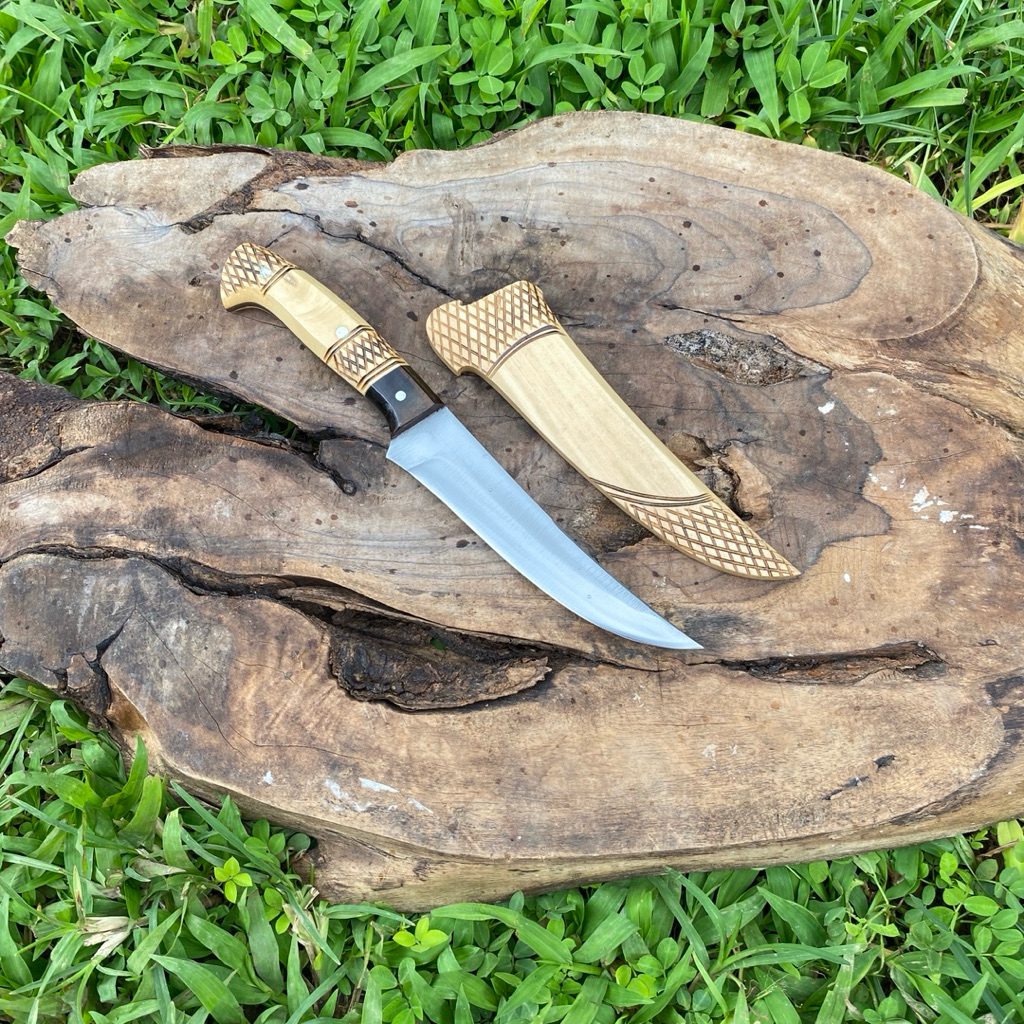 pisau skiner fulltang pisau seset ukir keren