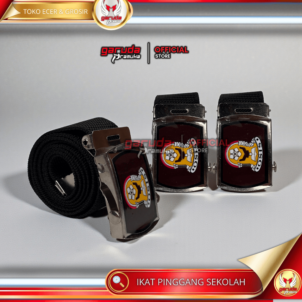 harga 1pcs gesper osis SMA sabuk pengikat pinggang tali ikat pinggang sekolah menengah atas sma