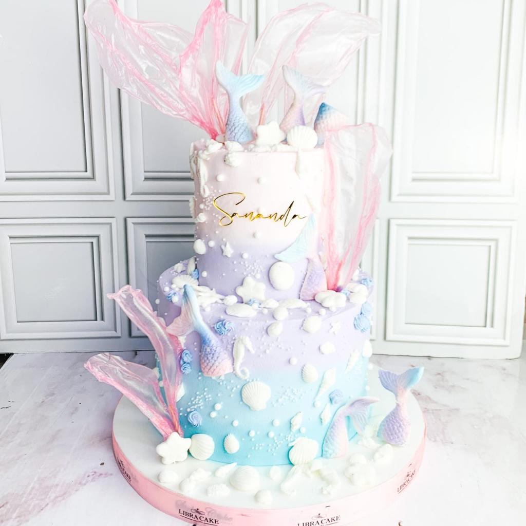Kue Ulang Tahun/Birthday Cake/Kue Ultah Tema Mermaid/Mermaid Cake