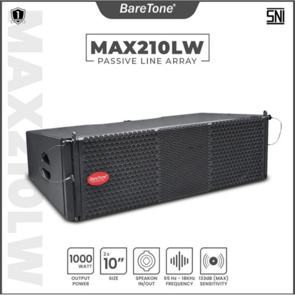Speaker Baretone MAX210LW Speaker Pasif Line Array 10 Inch Karaoke