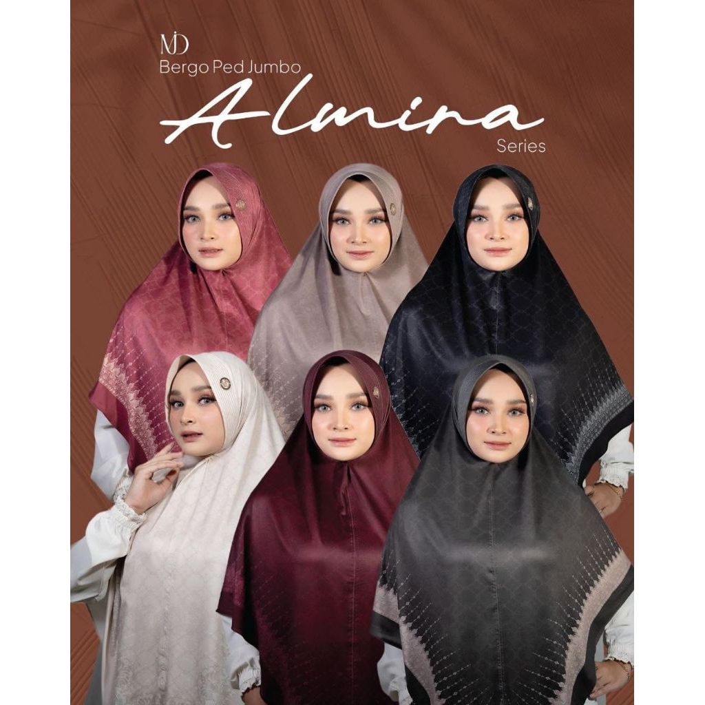 WARUNG HIJAB-MUDY//Jilbab instan daily hijab bergo JUMBO MOTIF ALMIRA JUMBO