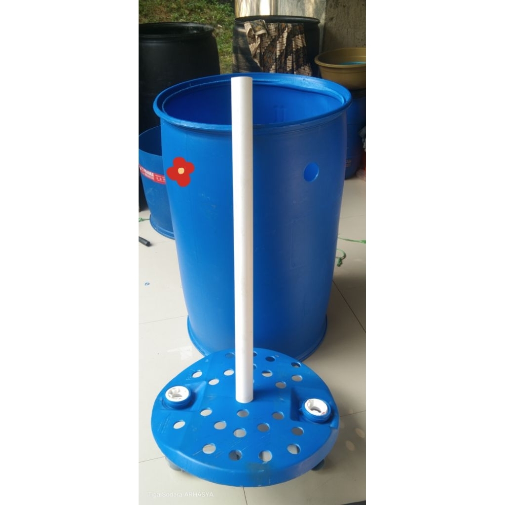 Filter Kolam Filter Air Dari Gentong Plastik 200 Liter