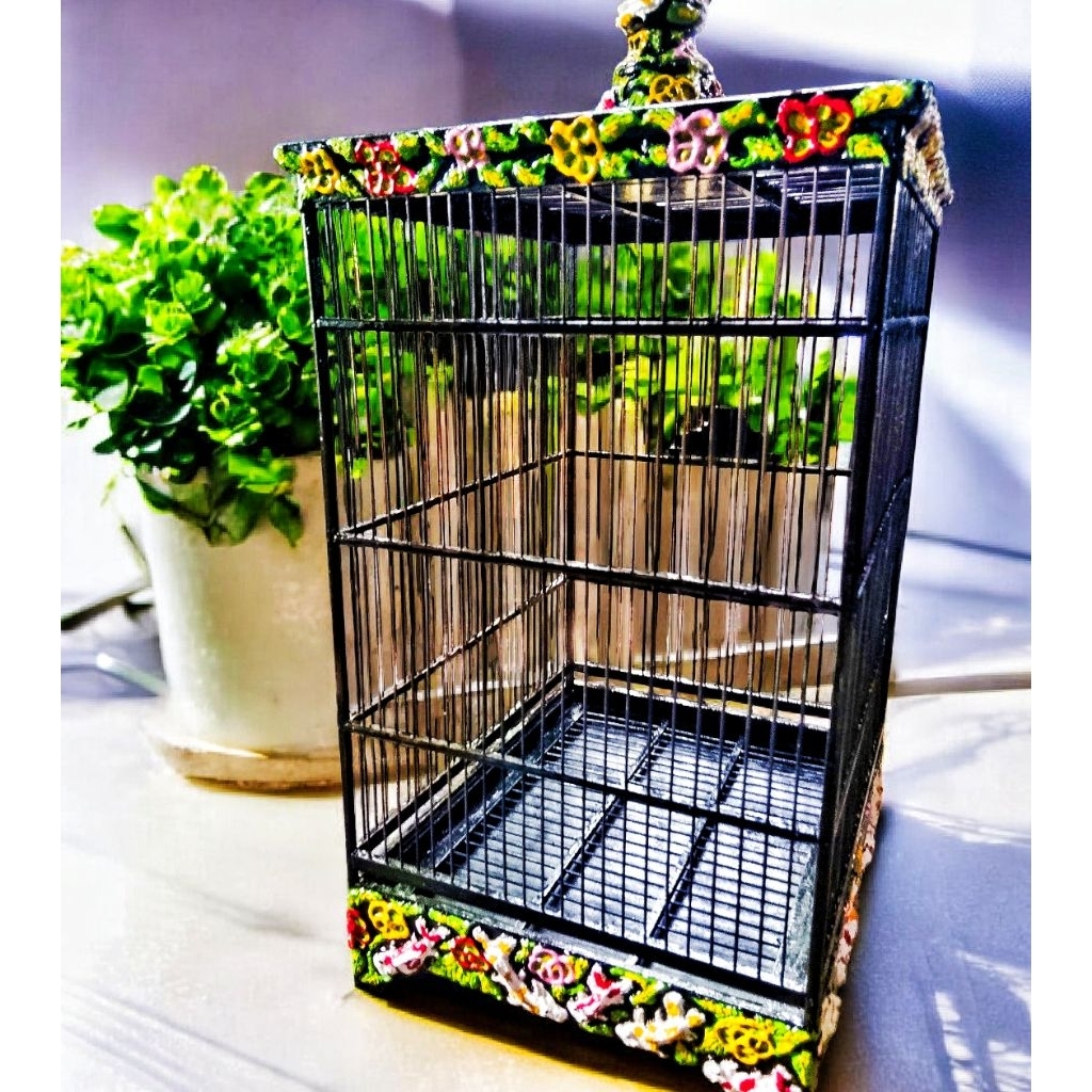 sangkar kotak ukir no 2