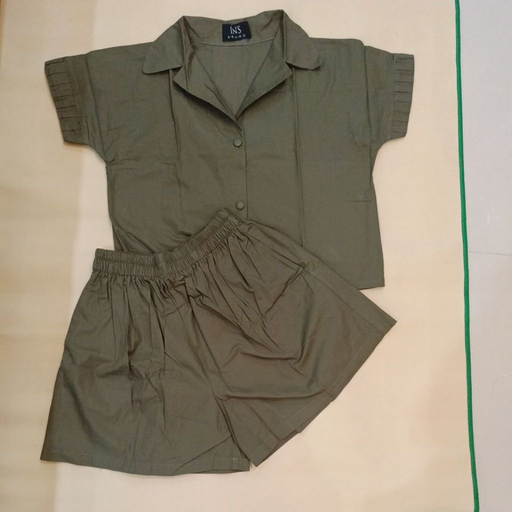 PL/one set setelan wanita model blazer