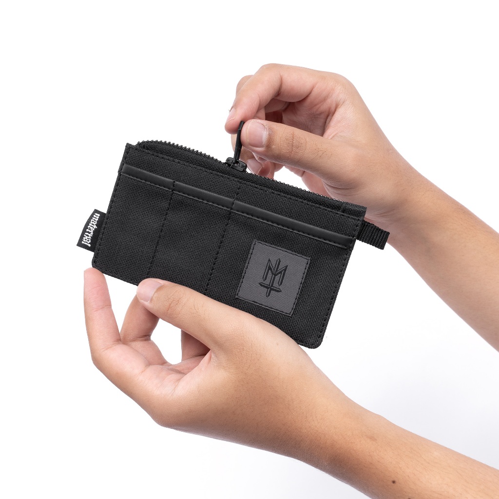 TEREND Silver Cruel MATERNAL DISASTER DOMPET KARTU CARD HOLDER COIN POUCH ORIGINAL