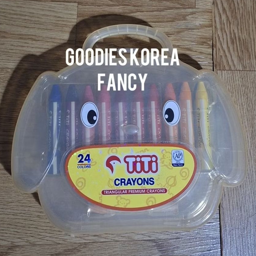 TiTi 24 Colors Crayons Triangular Premium Crayon