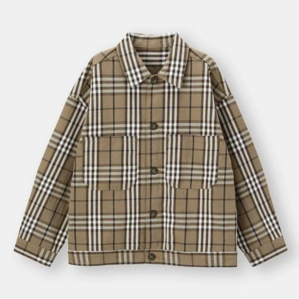 GU Uniqlo Plaid Chef Outer Jacket