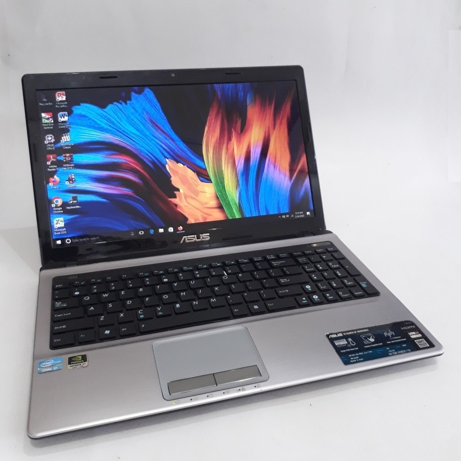 LAPTOP GAMING DESAIN ASUS CORE I7 LAYAR LEBAR DUAL VGA NVDIA GEFORCE 2GB RAM 16GB SSD 256GB