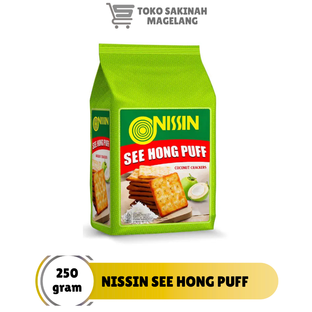 nissin see hong puff coconut hijau 250gr see hong puff kelapa barcode 8994251002307 kue kering kue l