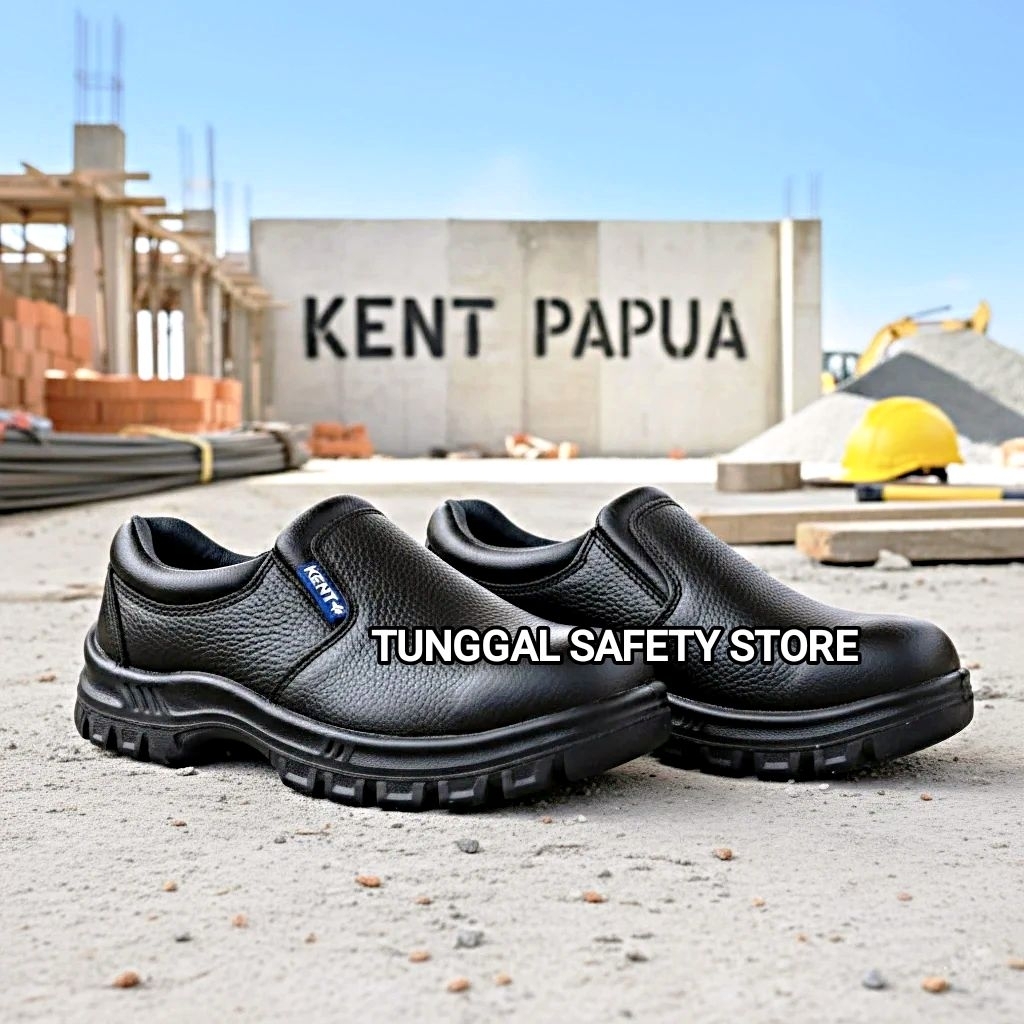 Sepatu Safety Kent Papua Black / Shoes Safety Kent Papua Original promo