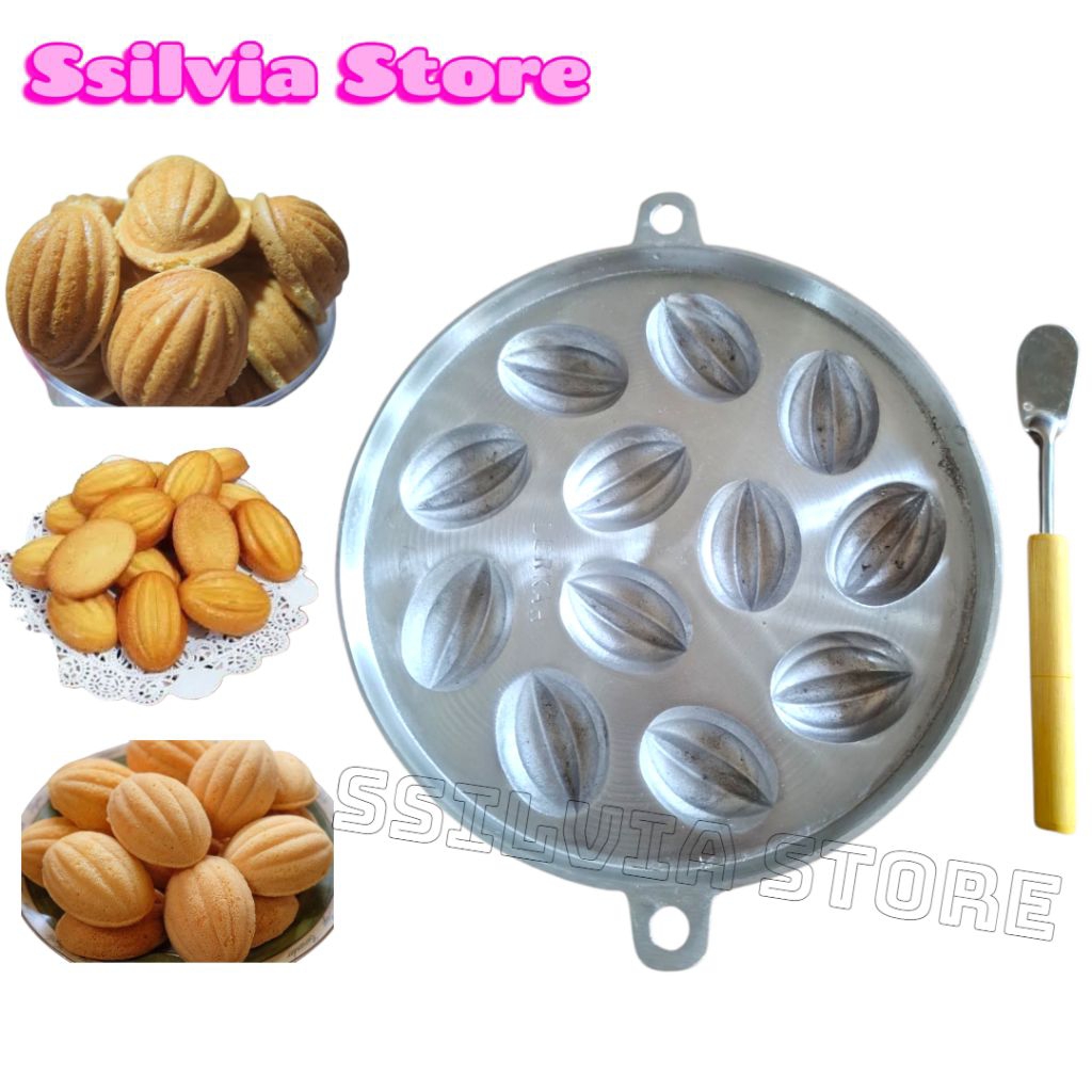 Cetakan Kue Bolu Kering / Blimbing / Cubit Bulat isi 12 Lubang