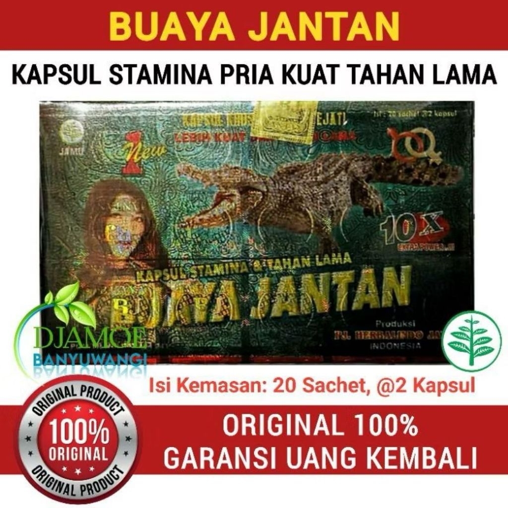 kapsul buaya jantan original 20 saset