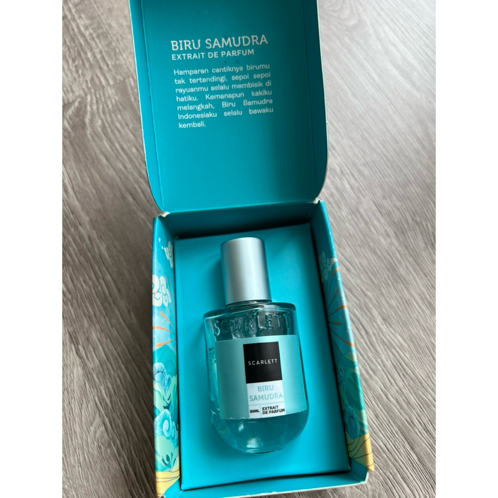 EMPTIES BOTTLE - Scarlett white biru samudera (HANYA BOTOL KOSONG)