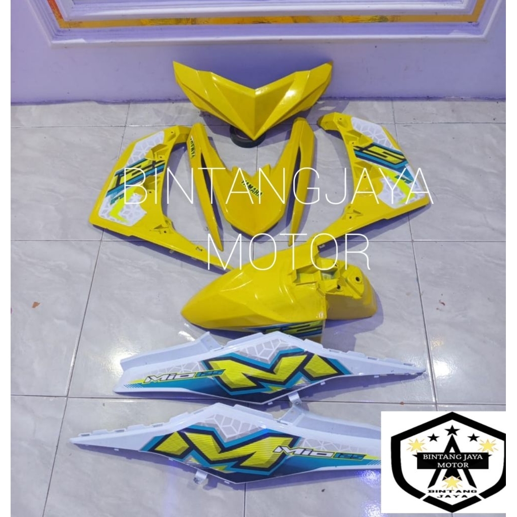 COVER BODY HALUS YAMAHA MIO M3 2024 KUNING PUTIH BODY FULLSET MIO Z PUTIH KUNING 2024 BODY FULLSET M