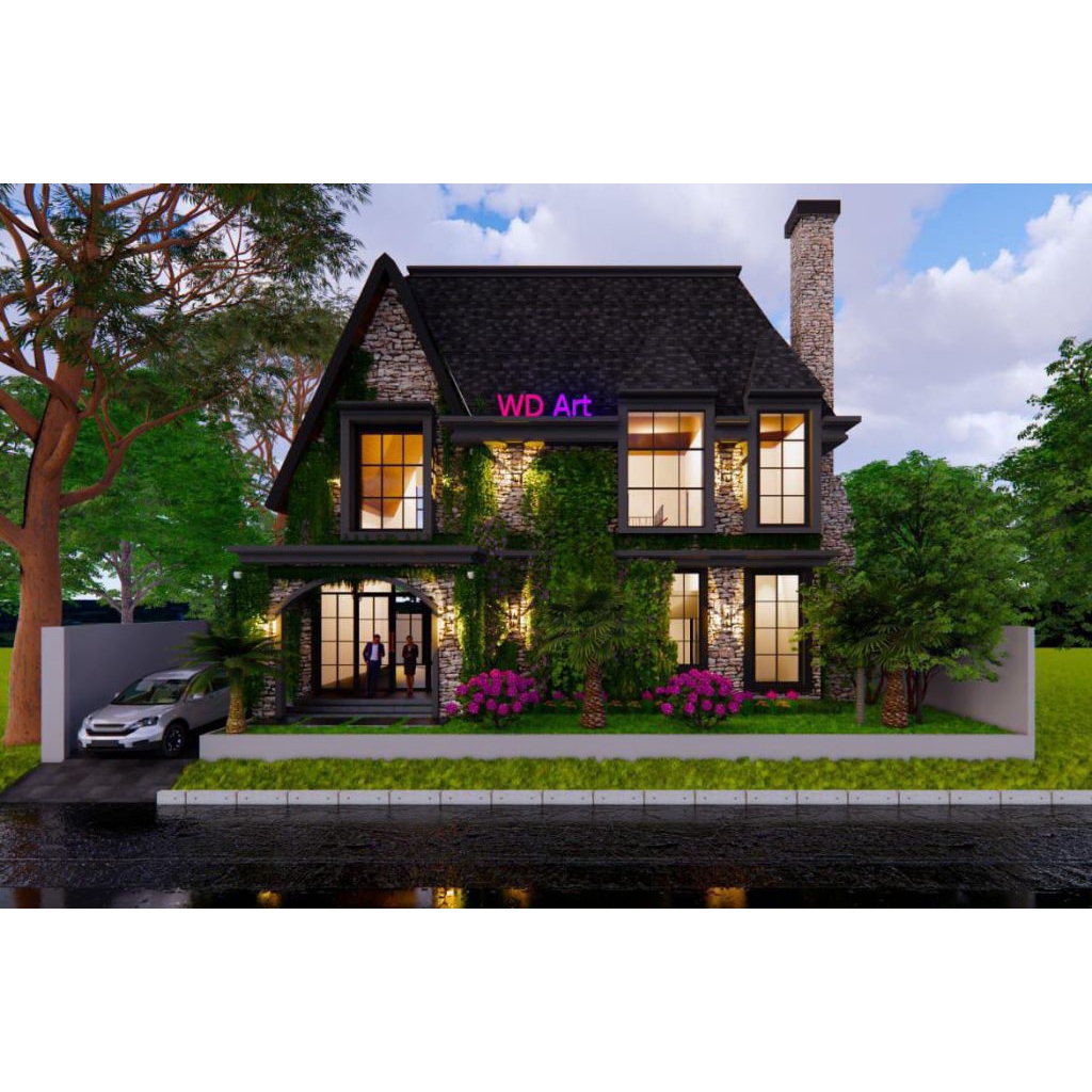 Desain Rumah 3D Video Animasi serta 2D dan RAB