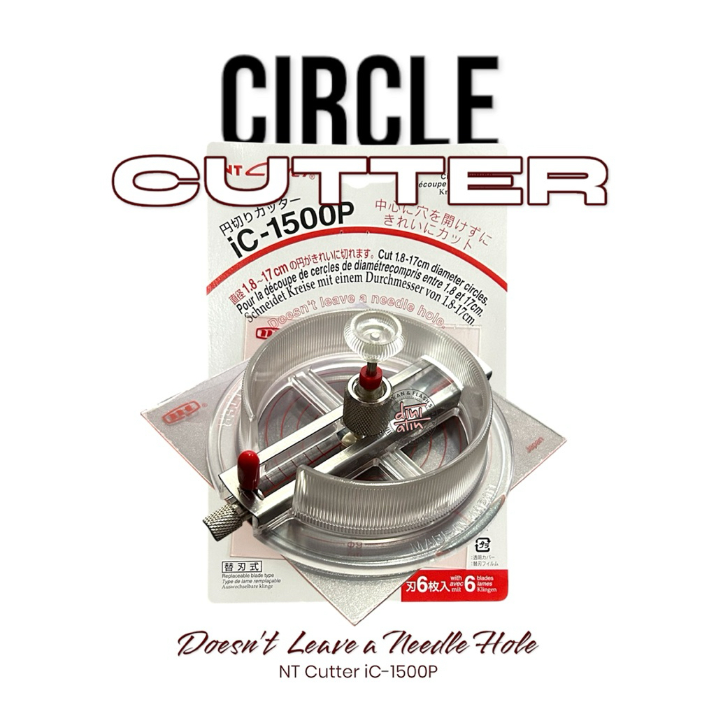 NT Circle Cutter | Pemotong Kertas Lingkaran Stiker Pin Craft DIY