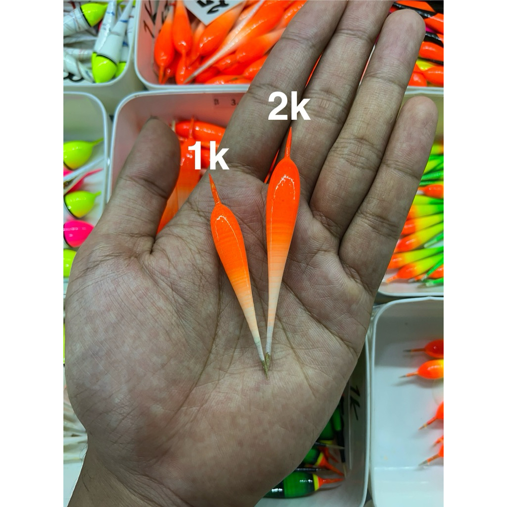 Pelampung/Kambangan Pancing Cabe Motif Gradasi Ukuran 1k/2k