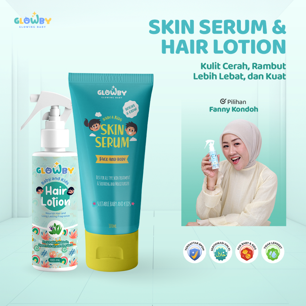 (Glowby) Buy Skin Serum Free Hair Lotion For Baby And Kids No Pouch No Mainan