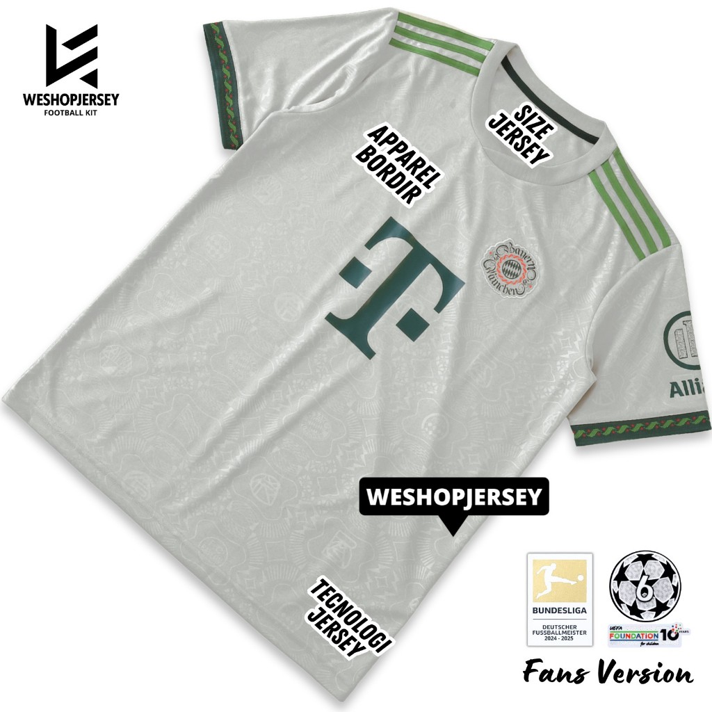Fans Version Jersey Byrn Mnchn Oktoberfest 25 26 Baju Bola 2025 2026 Full Patch Sablon Nama Nomor Pu
