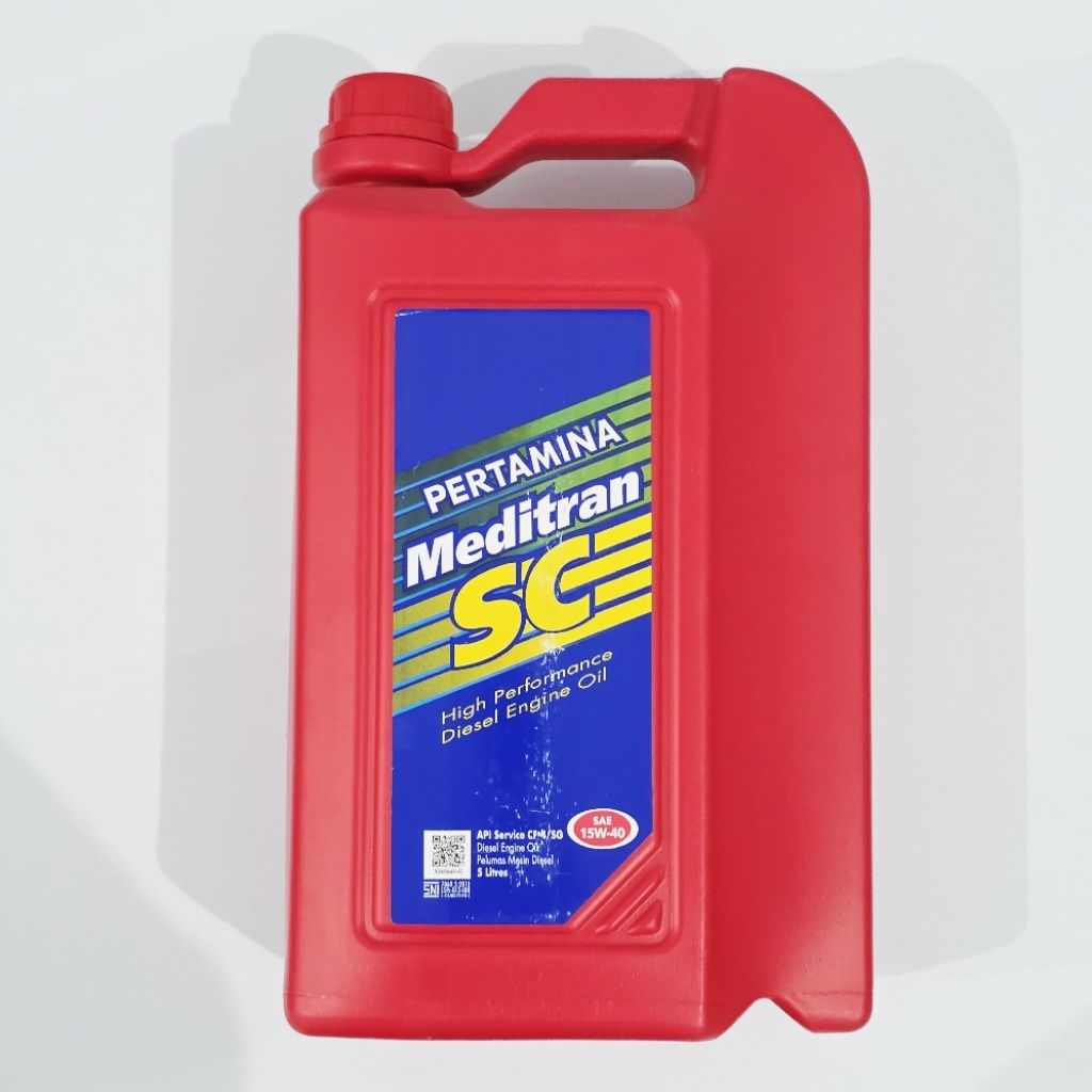 OLI PERTAMINA MEDITRAN SC sae 15w40 5 LITER OLI PERTAMINA MESIN DIESEL SOLAR MEDITRAN SC