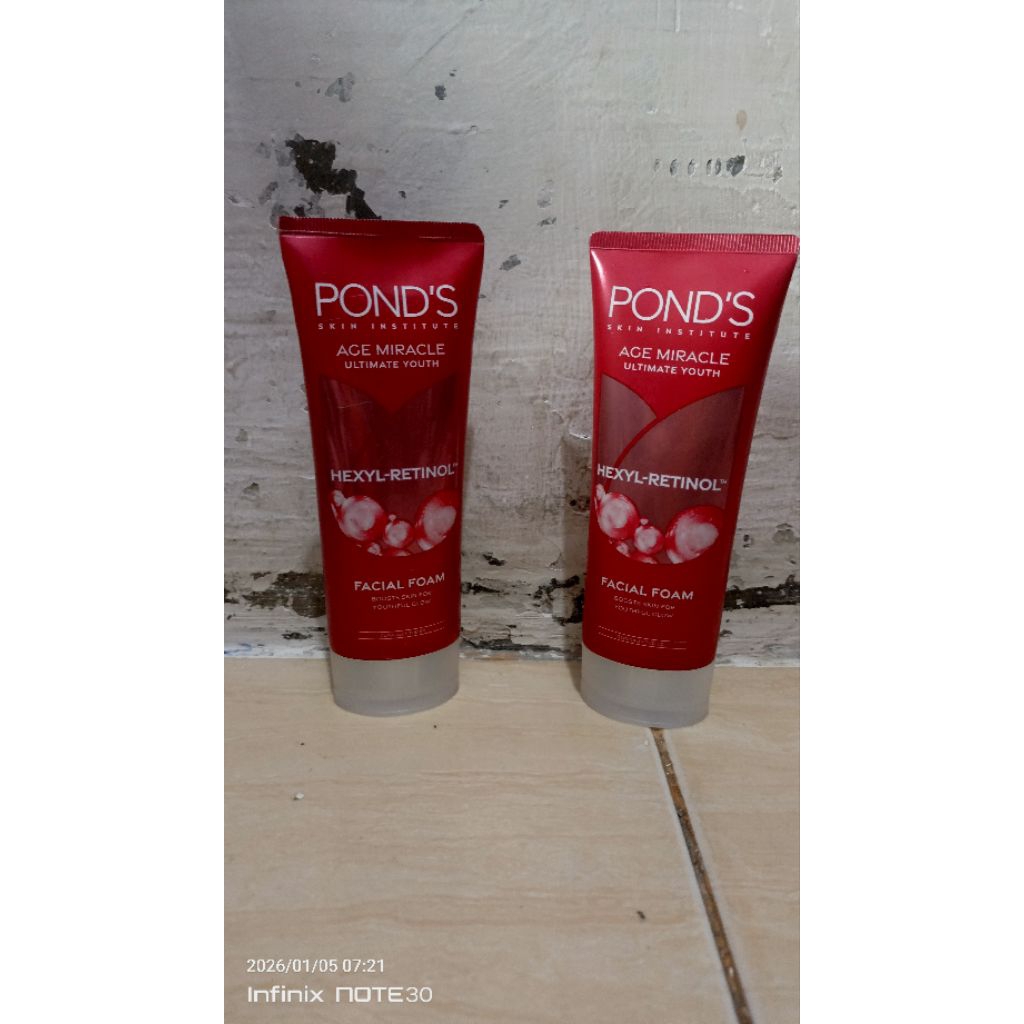 Ponds age miracle. facial foam