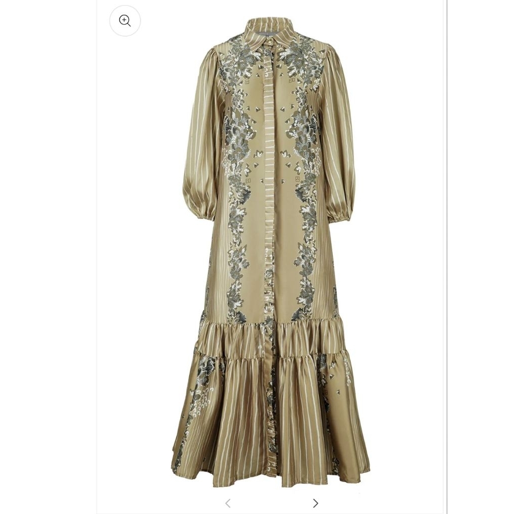 BJ BENANG JARUM AQUILA TIERED DRESS BUNDLING NAPUS X BARBIE - TAN XL