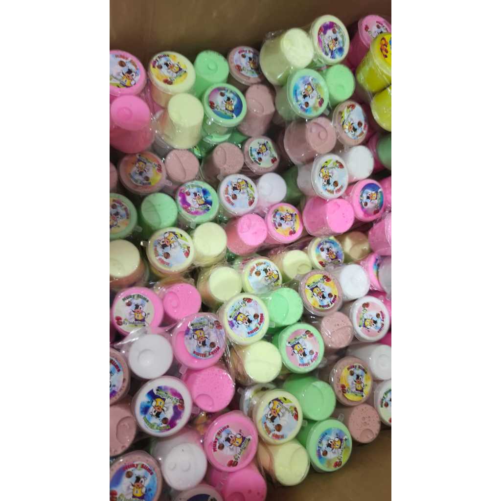 SLIME 25ML CUP EMBER//ISI 10PCS