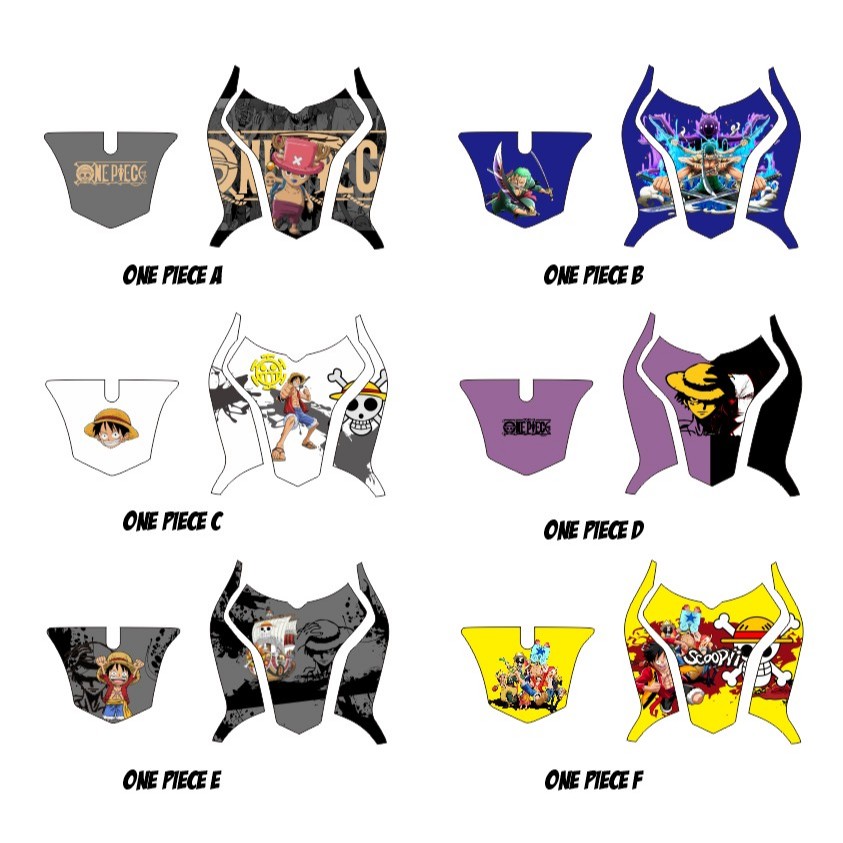 stiker Tambahan Decal Sticker Full Body Fino Injeksi 125 - Dashboard Depan Belakang Fino - One Piece