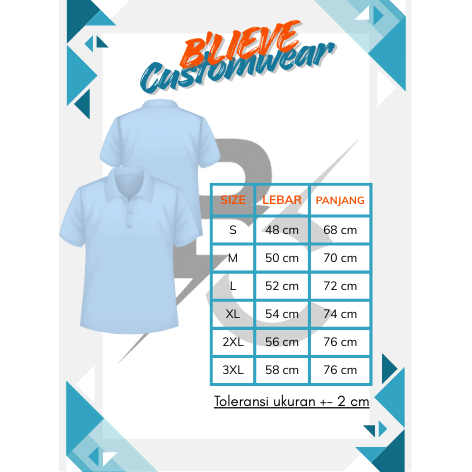 ECER POLO CUSTOM KAOS KERAH BORDIR - CUSTOM KAOS POLO POLOS - CUSTOM BORDIR BAJU - CUSTOM BAJU PERUS