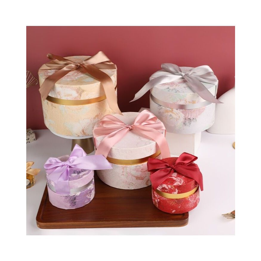 Box Tabung Hampers Biru Imlek Tas Jinjing Packaging Hampers Souvenir Gift Chinese New Year