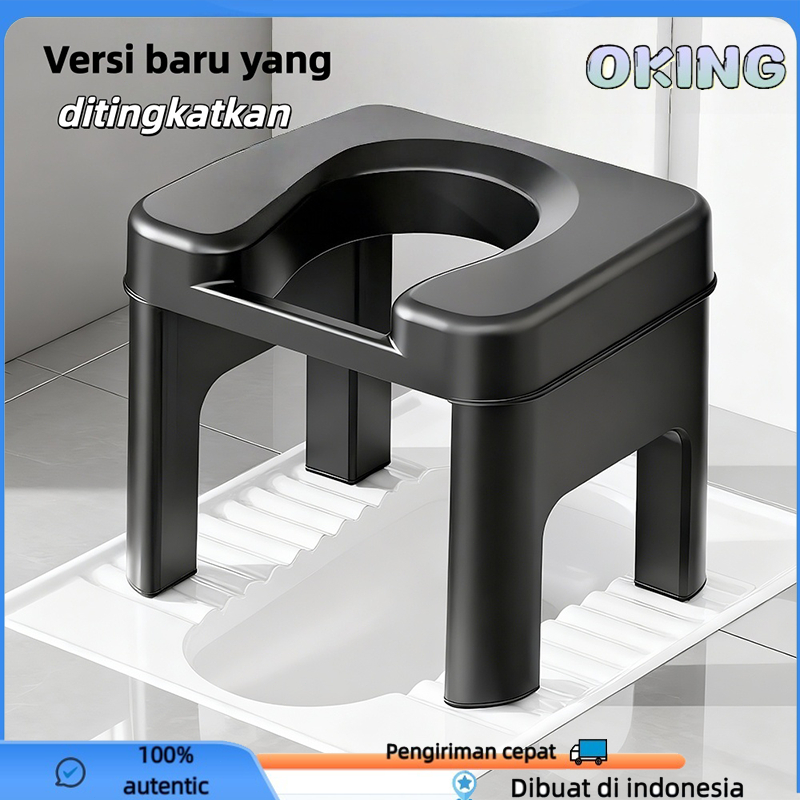 Oking Kursi  jongkok toilet jongkok plastik Cincin dudukan toilet siram Kamar mandi jongkok Kamar ma