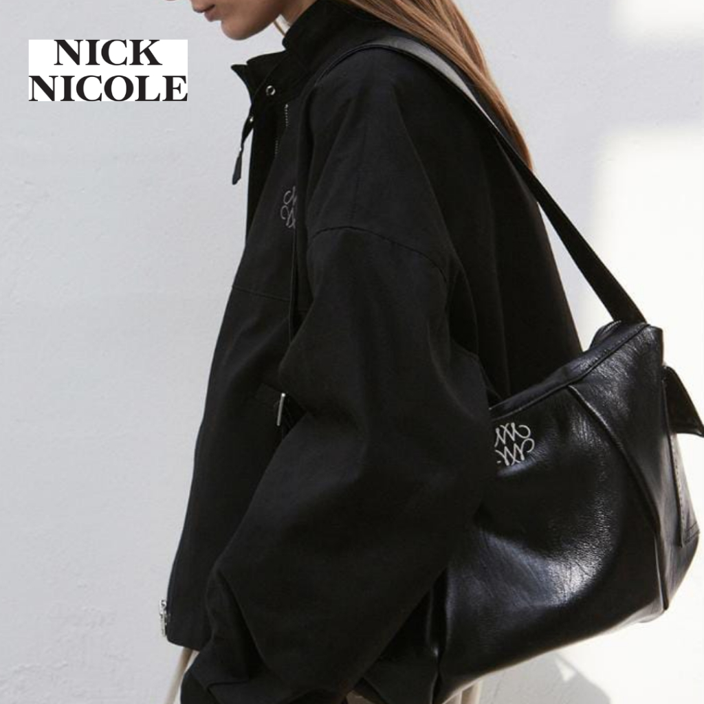 [Ready Stock] Nick Nicole Line Hobo Bag 2 Color