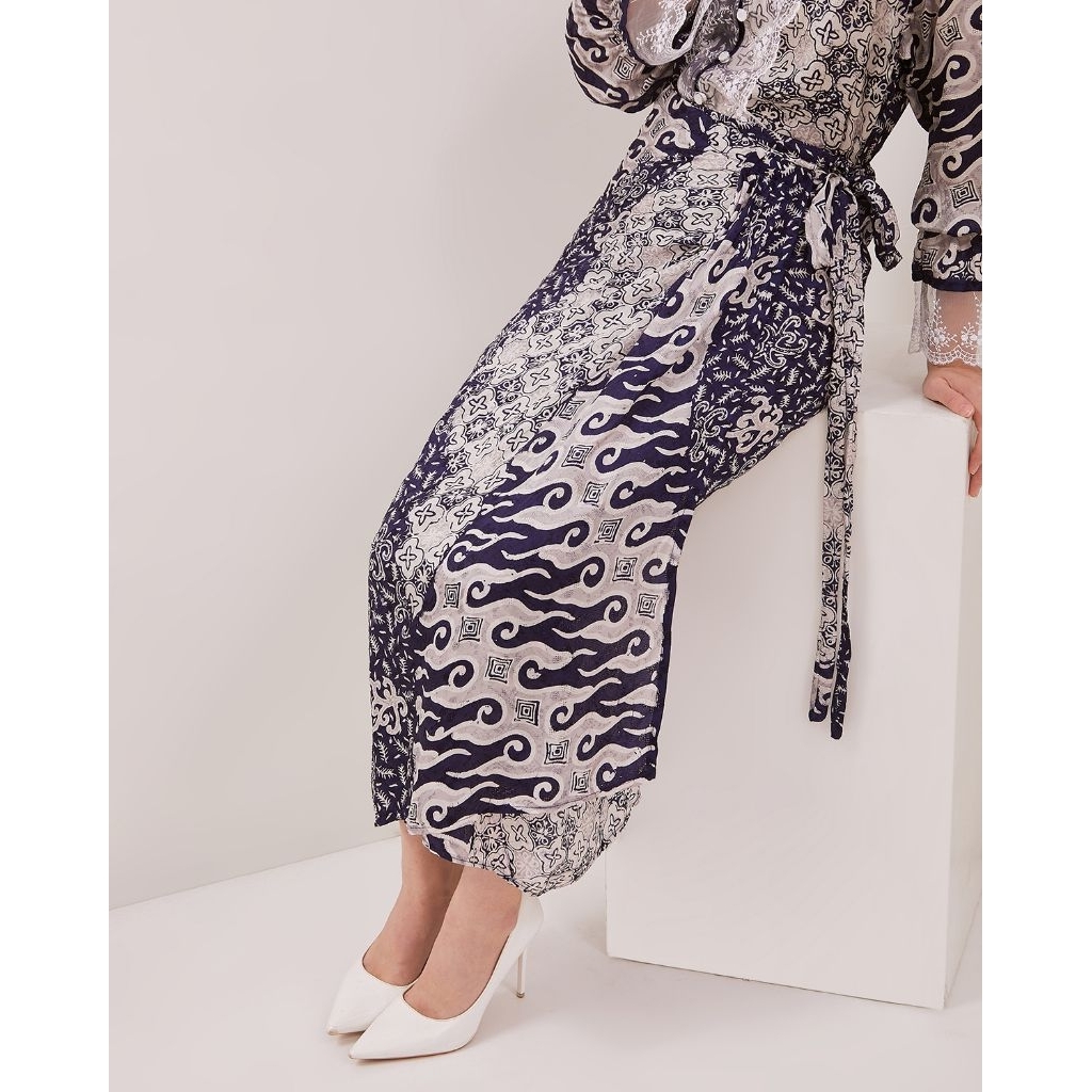 Rok Tali Batik Cap Bahan Viscose, Rok batik Instan, Rok lilit