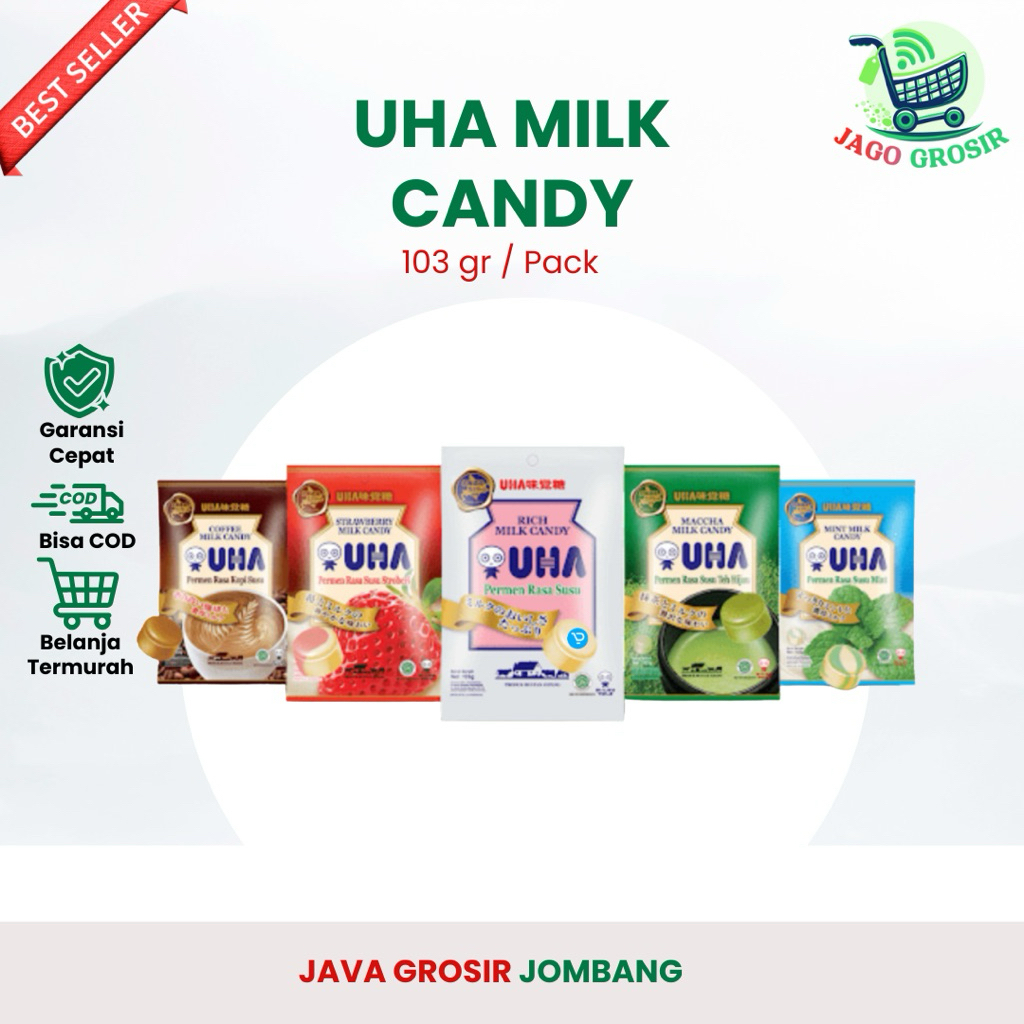 UHA MILK CANDY 103gr || UHA PERMEN JEPANG || UHA CANDY PCS