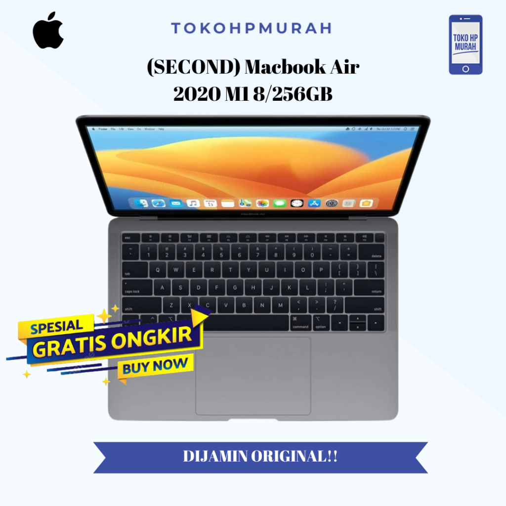 [SECOND] Apple Macbook Air 2020 M1 8/256GB | Kondisi Mulus