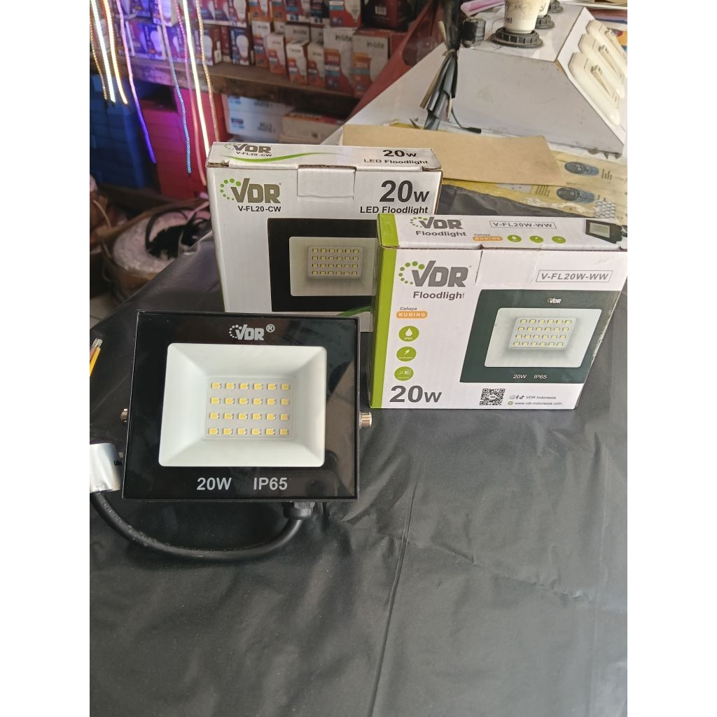VDR lampu sorot LED flood light 20W putih /kuning