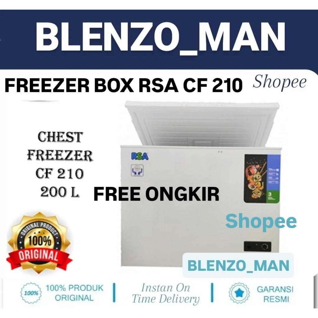 FREEZER BOX RSA 200 LITER