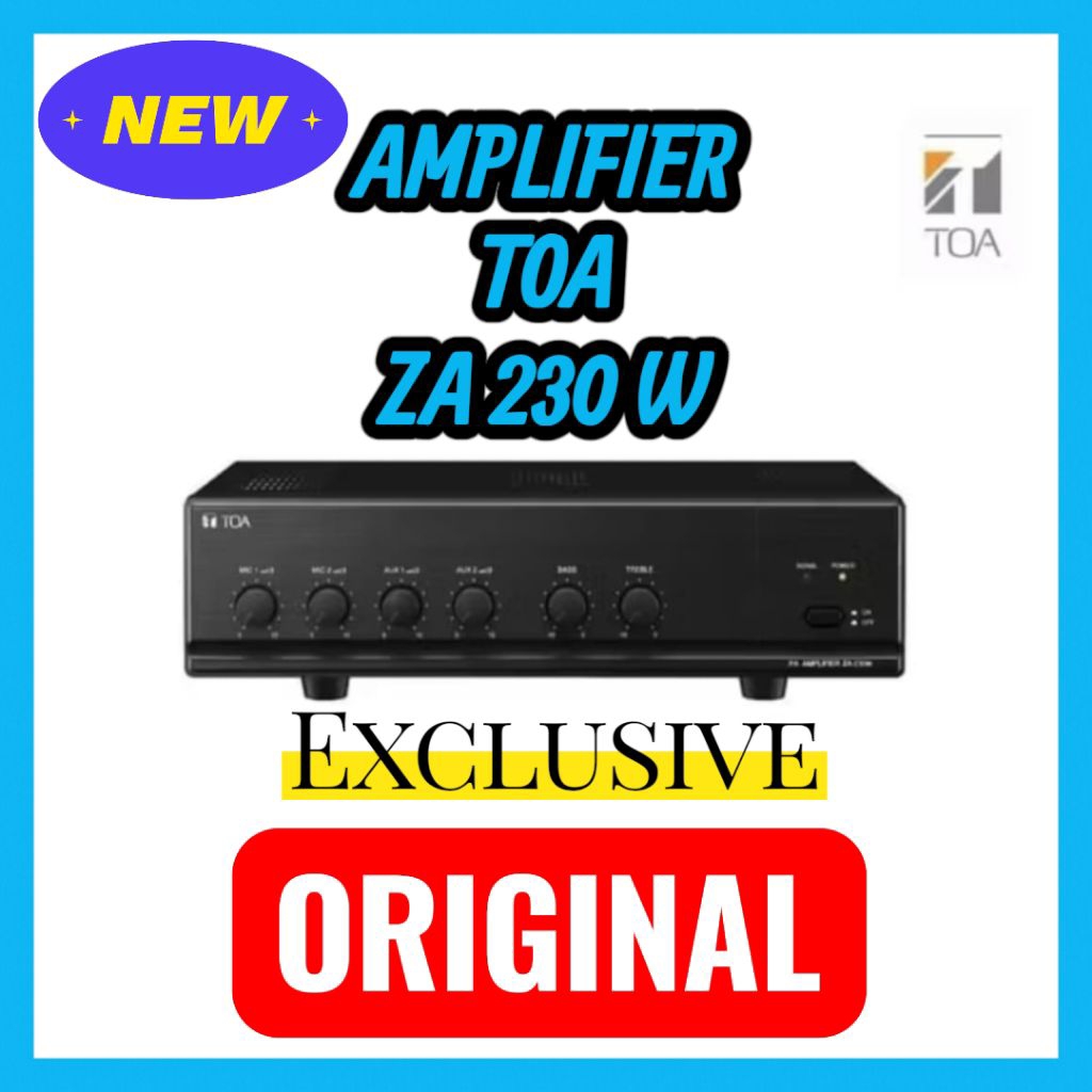 PROMO TOA AMPLIFIER TOA ZA-230W / ZA 230W / ZA230W ORIGINAL MIXER AMPLIFIER GARANSI RESMI