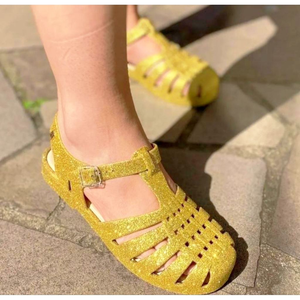 SALE Sandal Sepatu Melissa possession AD glitter Gold Ori size 39