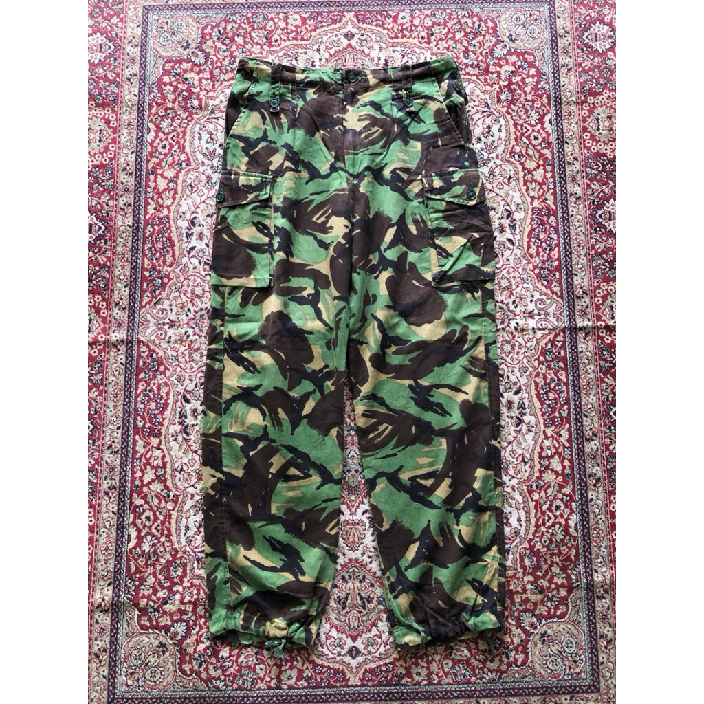 Celana British military camo cargo pants Vintage Military camo cargo army HH340