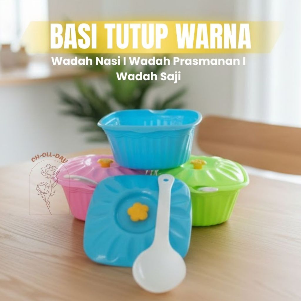 BASI TUTUP WARNA / BASI PRASMANAN / TEMPAT PRASMANAN / WADAH PRASMANAN / WADAH SAYUR / WADAH SAJI /