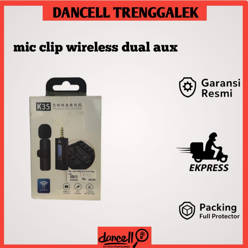 mic clip wireless dual aux
