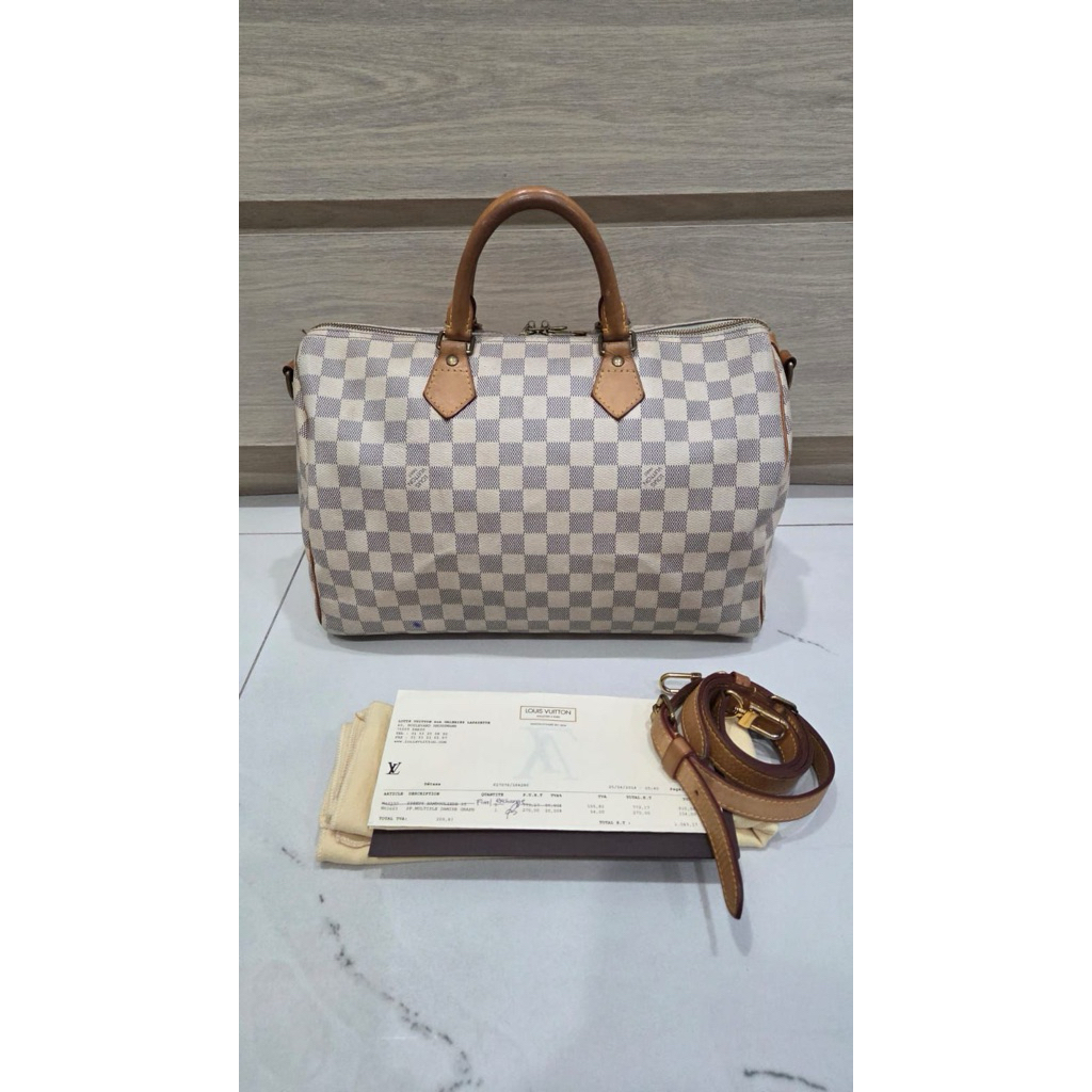 Preloved LV bandou 35 damier azur date code 2013