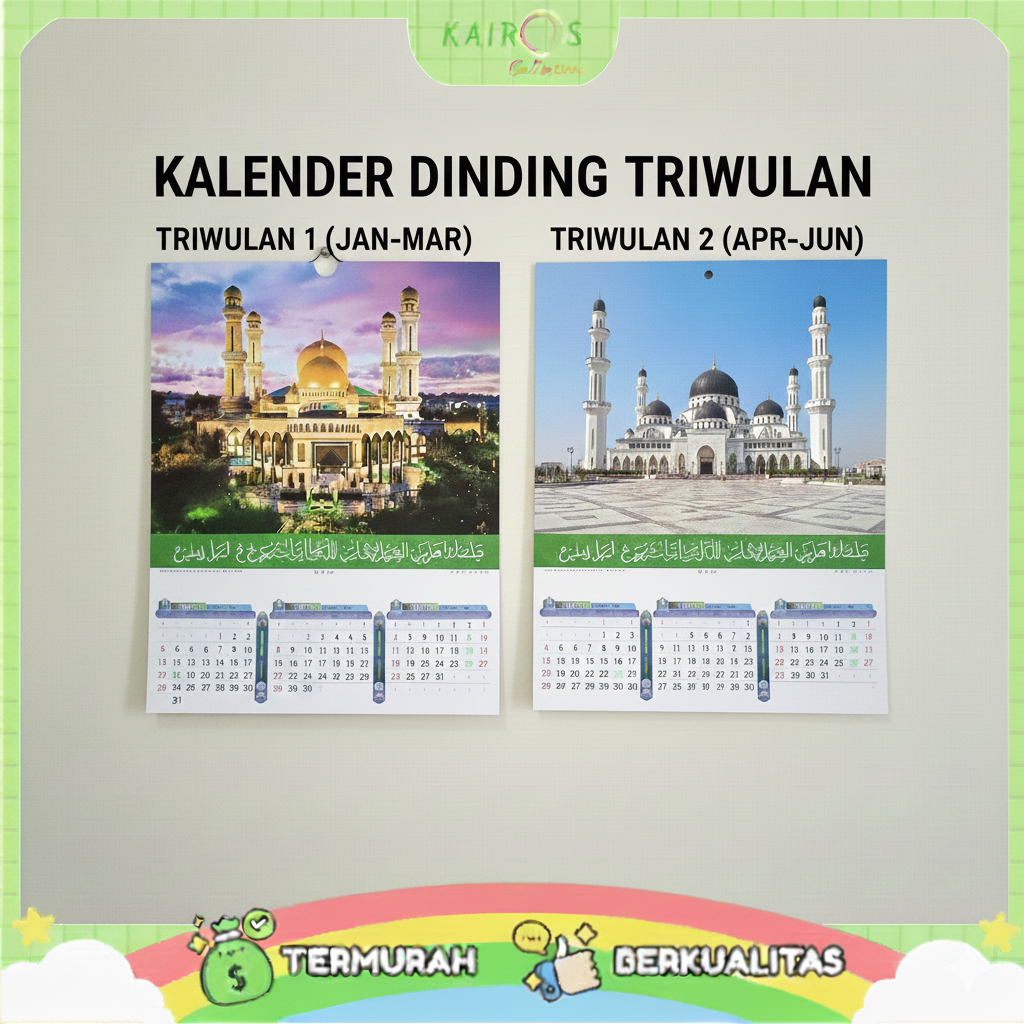 Kalender Dinding Triwulan Tahun 2026 Custom
