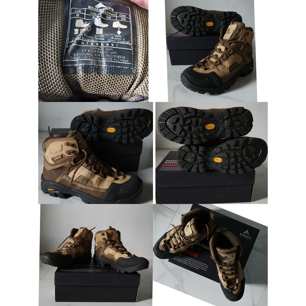 bekas sepatu tracking Eiger ori hiking